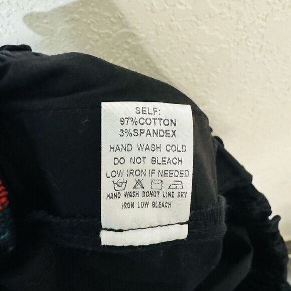 Millennial Pink Shorts Black & Green Red Stripe‎ Sides - Pull On Cotton Blend M - Picture 6 of 7